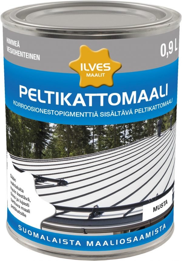 Ilves Peltikattomaali Musta