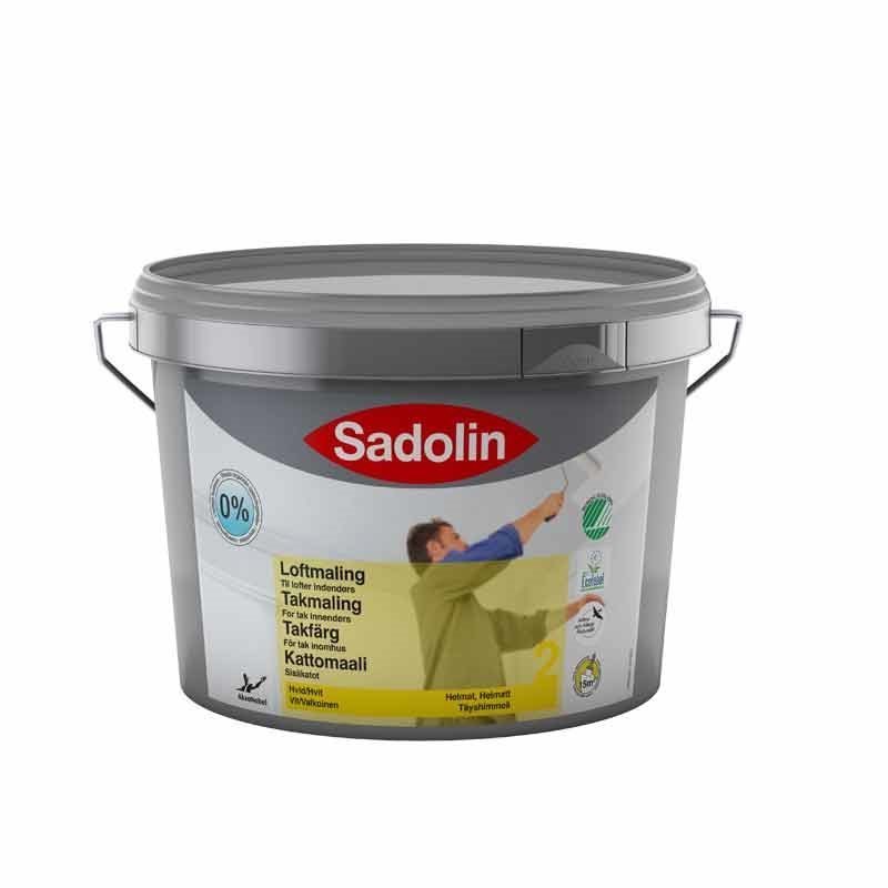 Kattomaali 2 Sadolin 10L Valkoinen himmeä