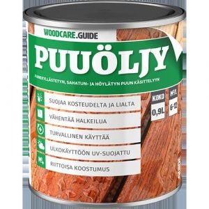 Woodcare.Guide Puuöljy Musta